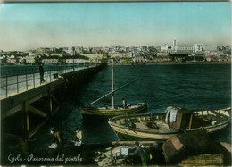 GELA ( CALTANISETTA ) PANORAMA DAL PONTILE - EDIZIONE SANTI VENTURA - SPEDITA 1958 (9133) - Gela