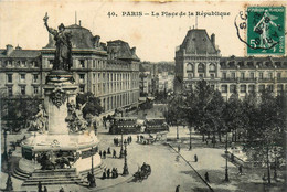 Paris * 3ème 10ème 11ème * Place De République * Tramway Tram - Paris (03)