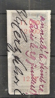 FISCAUX EFFET N°92 12F TYPE ETOILE DE BARRE 1872 - Steuermarken