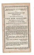 Doodsprentje Aalst : Anne-Marie-Thérése Van Der Speeten . - Religione & Esoterismo