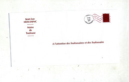 Pseudi Entier  Flamme Toulouse Entete Mairie - Private Stationery