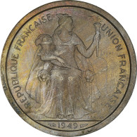 Monnaie, Nouvelle-Calédonie, 2 Francs, 1949, Paris, ESSAI, SUP+, Nickel-Bronze - Nieuw-Caledonië