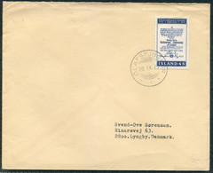 Iceland OLAFSFJORDUR Bridge Postmark Cover - Denmark - Covers & Documents