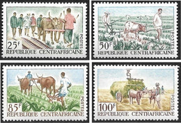 République Centrafricaine 1965 - YT  43 à 46 La Série Complète - Culture - NEUF S* - Central African Republic