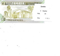 ZAMBIE BILLET 2 KWACHA PICK 24 - Zambie