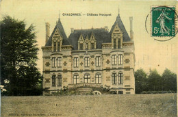 Chalonnes * Le Château Hocquet * Cpa Toilée Colorisée - Chalonnes Sur Loire