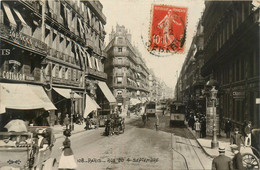 Paris * 2ème * La Rue Du 4 Septembre * Carte Photo * Tramway Tram * Commerces Magasins * Attelage - District 02