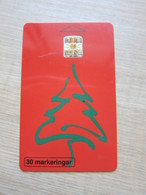 30 Markeringar Chip Phonecard,Christmas?, 3000 Pieces,used(backside With A Red Written 30) - Schweden