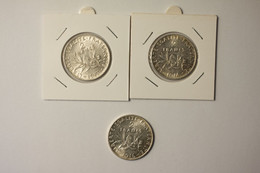Lot 3 X 2 Francs Argent Semeuse 1914, 16,17 ; Très Belles ! - I. 2 Francos