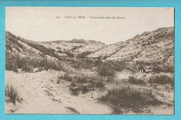 * De Haan Aan Zee - Le Coq (Kust - Littoral) * (Henri Georges, Nr 221) Promenade Dans Les Dunes, Duinen, Animée, Old - De Haan