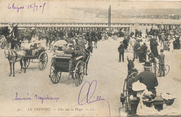 Fete Sur La Plage Le Tréport  Attelage Cheval - Betogingen