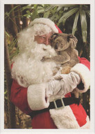 Real Estate Agency Advertising Postcard Ad Post Card Père Noël Santa Claus Christmast Koala CPM Pub Agence Immobilière - Altri