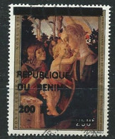 Benin    N° YT PA   230  Noel   1974  Timbre Du Dahomey Surchargé Benin - Benin – Dahomey (1960-...)