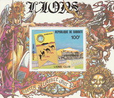 DJIBOUTI - BLOCS SPECIAUX - N°516 ** (1980) Lions Club - Gibuti (1977-...)