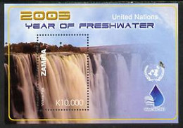 Zambia 2005 International Year Of Freshwater Perf M/sheet U/M SG MS 922b - Zambie (1965-...)