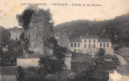 Gavaudun      47           L'Ecole Et Les Ruines      (voir Scan) - Altri & Non Classificati