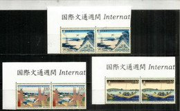 2021 INTERNATIONAL LETTER WRITTING WEEK (EN PAIRES SE-TENANT) Bord De Feuilles, Neufs ** - Unused Stamps