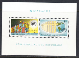 Nicaragua 1960 World Refugee Year, M/s, Mint No Hinge, Sc# ,SG - Nicaragua