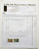 Factuur De Busschere-Bonte Izegem 1970 - Imprimerie & Papeterie