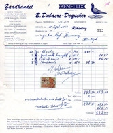 Factuur Zaadhandel Dubaere-Dequeker Izegem 1952 Duif - Agriculture