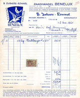 Factuur Zaadhandel Dubaere-Rommel Izegem 1964 Duif - Agricoltura