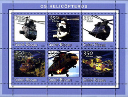 Guinée Guinea Guine Bissau 2001 Bell Iroquois, Aérospatiale Super Puma, NH 90 - Hélicoptères