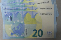 EUROPEAN CENTRAL BANK - BULGARIE (Oberthur) (FM) F001E4 - P.NewF – 1 X 20 EURO 2015 UNC, Signature LAGARDE - 20 Euro