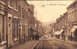 Seraing - Rue Molinay (animée Café Confiserie Flion, Passage à Niveau Au Loin) - Seraing