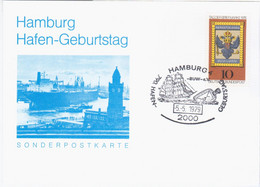 Germany Deutschland 1979 Tag Der Briefmarke, Hamburg Hafen-Geburtstag, Ship Ships Port - 1971-1980