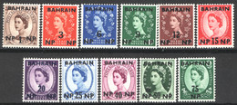 Bahrein 1957 Y.T.96/106 **/MNH VF - Bahrain (...-1965)