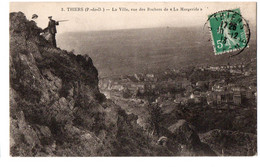 CPA 3- Thiers, La Ville Due Des Rochers De La Margeride Année 1913 - Thiers