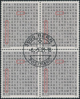 Suisse - 2021 - Nachhaltigkeit - Viererblock - Ersttag Stempel ET - Usati