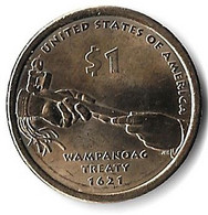 USA - 1 Dollar 2011 D Wampanoag Treaty - Commemorative
