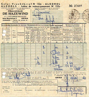 Vrachtbrief Likeurstokerij Alcools De Hazewind Mouliez Kortrijk 1967 - Food