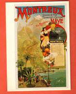 QAA-13 Repro Affiche Montreux Territet Gryon Rochers De Naye 1894 Nr 1012 Grand Format Non Circulé - Gryon