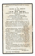 Doodsprentje Aalst : Jan De Beul ( Maria De Rouck ) . - Religione & Esoterismo