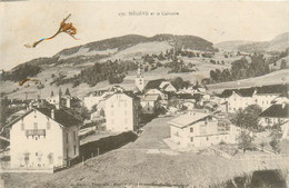 Megève - Vue Du Village Et Le Calvaire - Villa CHAMPLAT - Fleur Incrustée , Fait Main - Megève