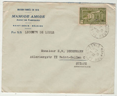 France // Ex-colonies // La Réunion // Lettre Par Avion Pour La Suisse Le 18.01.1938 - Storia Postale