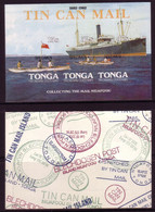 Tonga 1982 Specimen Self-adhesive S/S Showing Tin Can Mail Delivery To Passing Ship - Tonga (1970-...)
