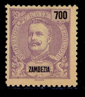 ! ! Zambezia - 1898 King Carlos 700 R - Af. 28 - MH - Sambesi (Zambezi)