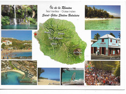 ILE De La REUNION - ILES VANILLES - Océan Indien / CPA Multivues - 8- Voyagée 2020 / TBE - Reunión