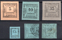 GUADELOUPE-PORTOMARKEN, Michel No.: P1, 6-7 MH, Cat. Value: 400€ - Postage Due