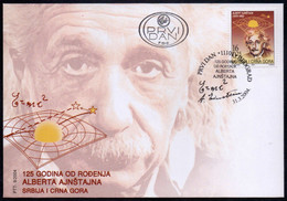 JUGOSLAVIA - ALBERT EINSTEIN - FORMULA + SIGNATURE - FDC - 2004 - Albert Einstein