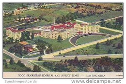 Ohio Dayton Aerial View Good Samaeritan Hospital And Nurses Home Curteich - Dayton