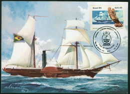 BRAZIL #1901  MAXIMUM Nº 085 - CENTENARY OF THE NAVAL AND OCEANOGRAPHIC MUSEUM - 1984 - CBC RIO DE JANEIRO - Cartes-maximum