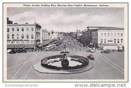 Alabama Montgomery Dexter Avenue Looking East Showing State Capitol - Montgomery