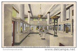 Ohio Dayton Office Interior Of The Manual Home And Savings Bank Association - Dayton