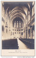 The Nave The Riverside Church New York City New York Real Photo - Kerken