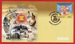 #64- INDONESIA FDC, JOINT ISSUE OF ASEAN COMMUNITY COMMEMORATIVE STAMP 2015 - Indonesia