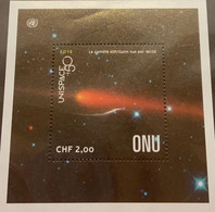 SP) 2018 NEW YORK ONU, UNIESPACE+50, COMET 65P CAPTURED NASA WIDE-FIELD WISE, SOUVENIR SHEET, MNH - Autres & Non Classés